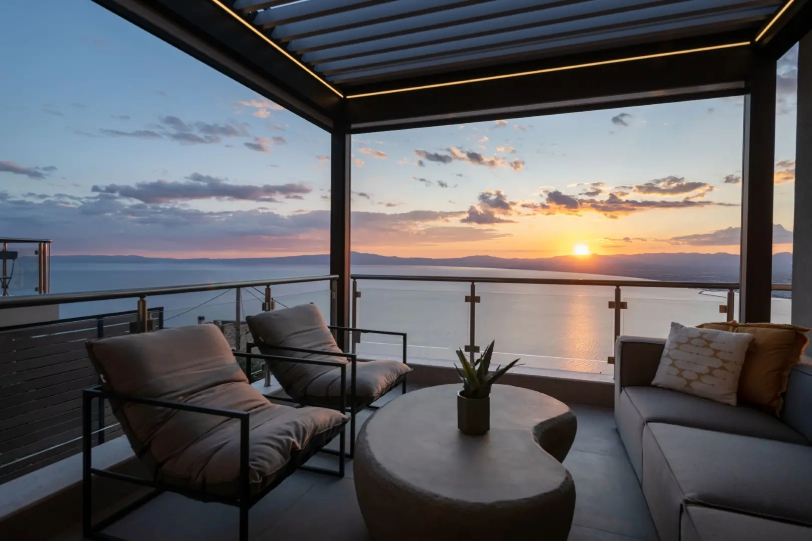 Contemporary minimalist architecture of Kalma villas